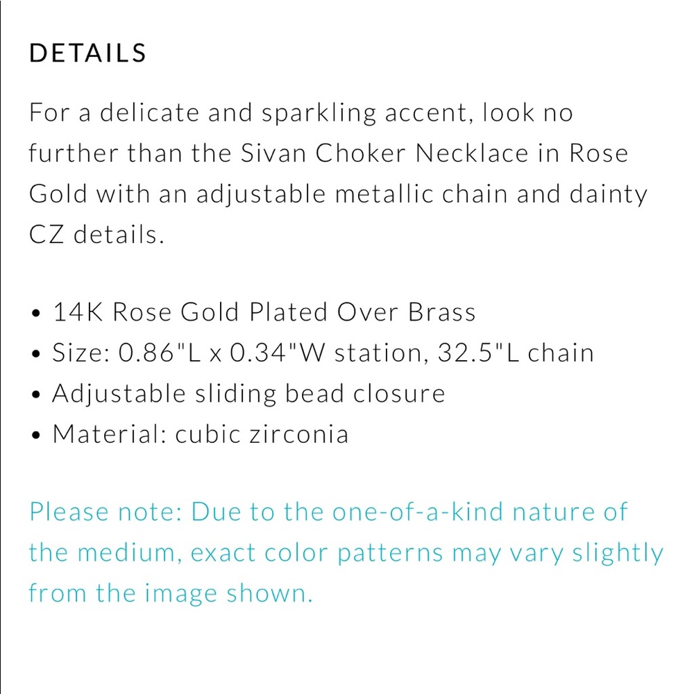 SOLD Kendra Scott Rose Gold Sivan Choker Necklace - Picture 5 of 6